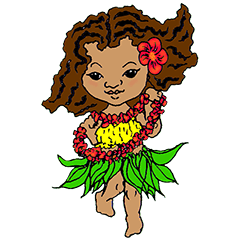 Hawaiian Hula Girl Leinani