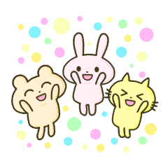 The sticker of "lovely animals"