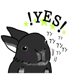 Monaka A Black Rabbit Line Stickers Line Store Monaka A Black Rabbit Line Stickers Line Store
