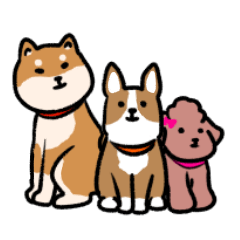 Pretty dogs sticker