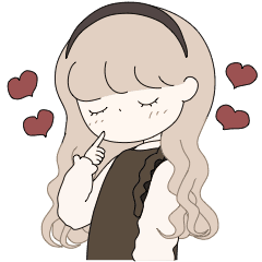 Retro Girl Sticker 3 Line Stickers Line Store