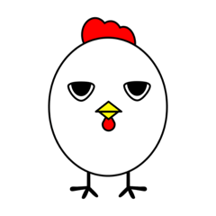 A chicken with a bad eye