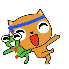 businessmen cat kotetu and frog benjamin