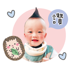 Dawn Shuangbao and Daren's cute stickers