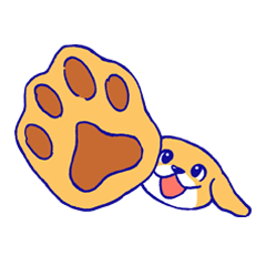 Dangling ear dog Sticker