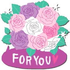 おしゃれ誕生日 年賀状2 花束 植物編 Line スタンプ Line Store