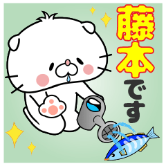 Cat Sticker Fujimoto