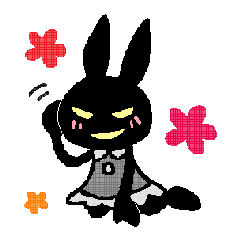 black rabbit stickers
