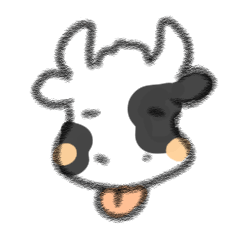 COW Sticker (ocean ver.)