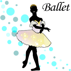 美しのバレエ シルエット Ballet 3幕 Line スタンプ Line Store 美しのバレエ シルエット Ballet 3幕 Line スタンプ Line Store