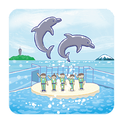 新江ノ島水族館 公式 えのすいの生き物たち Line スタンプ Line Store 新江ノ島水族館 公式 えのすいの生き物たち Line スタンプ Line Store
