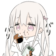 パーカーの女の子 銀髪 Line スタンプ Line Store パーカーの女の子 銀髪 Line スタンプ Line Store