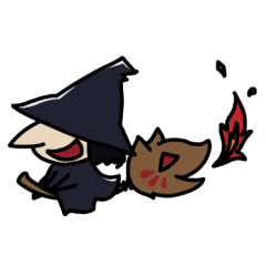 Witch and Wolf broom