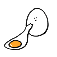 Sticker of Mr. egg