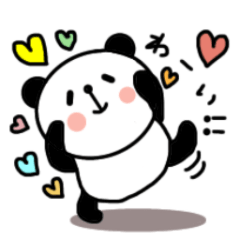 panda everyday greeting Sticker ver.2