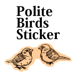 Polite Birds Sticker
