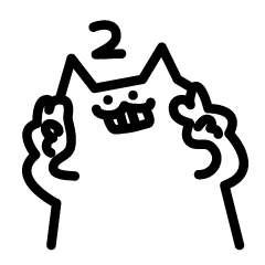 soft Funny cat Sticker2