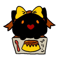 cat and pudding