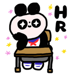 panda dayo sticker for student