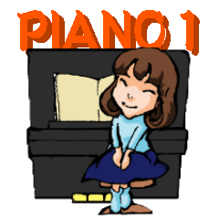 Teacher of piano lesson
