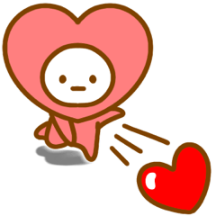 Heart-San Sticker