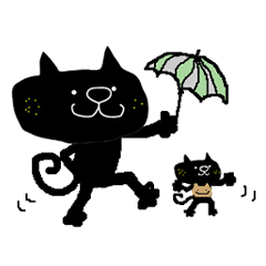 黒猫のクロスケ（応援・励まし 等）