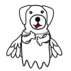 Animations: Angel of a fascinating dog