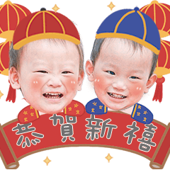 聖誕雙寶來拜年