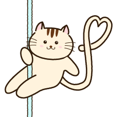 pole dancing cat LINE stickers