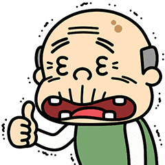 Purupuru Grandpa Line Stickers Line Store Purupuru Grandpa Line Stickers Line Store