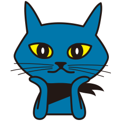 Rock Blue Cat - only expression, no text