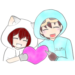 Cat&Sloth purrfect moment