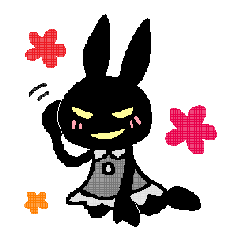 black rabbit stickers (Revision)