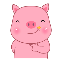 Son Pink Pig sticker(eng)