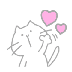 平凡顔の白ネコと青い魚 Line スタンプ Line Store 平凡顔の白ネコと青い魚 Line スタンプ Line Store