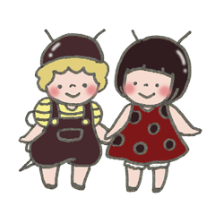 Honeybee's boy and Ladybird's girl