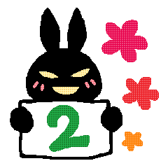 black rabbit stickers 2