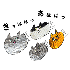 盆子原さんは4匹の猫と暮らしています
