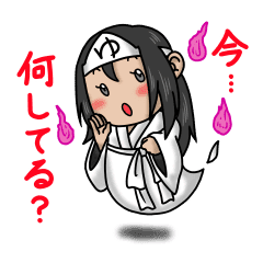 Cute Ghost Girl Line Stickers Line Store
