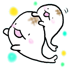 Ghost 'Mochi seals'pair