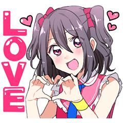 Moe everyone's cute idol Sticker