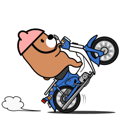 Bear rider Sticker 2 (animation)