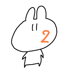 Emoticon rabbit 2