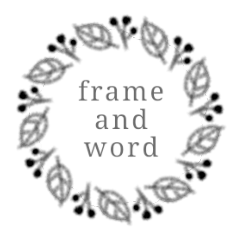 frame and word
