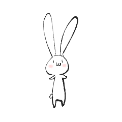 A rabbit with long ears