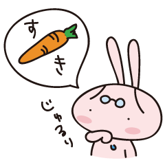 Rabbit with glasses called "Usami"