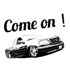 アメ車ノリノリドライブモノクロver Line スタンプ Line Store アメ車ノリノリドライブモノクロver Line スタンプ Line Store