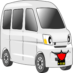 働く車 簡単連絡 5 白 Line スタンプ Line Store