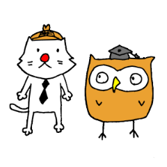 detective cat and owl