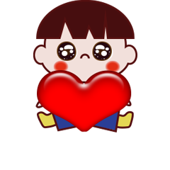 little cute boy happy day